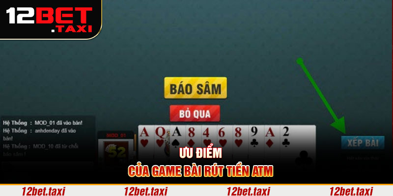 Ưu điểm của game bài rút tiền atm Ưu điểm của game bài rút tiền atm